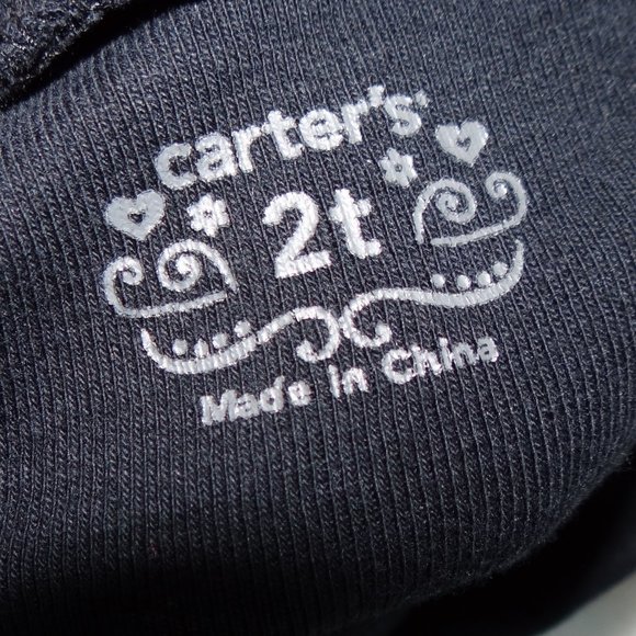 Bundle of 2 Girls Long Sleeve tops Pink & Black Size 2T Gymboree & Carters - Picture 8 of 8